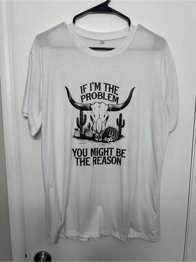 NWOT White Graphic Tee
